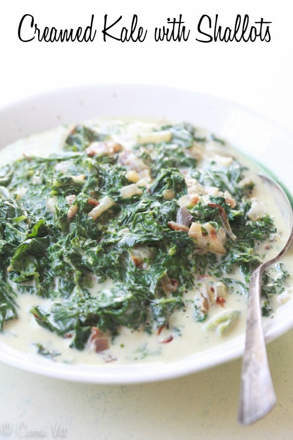 Creamed Kale with Shallots 