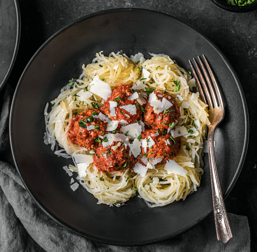 Crockpot Grain Free Meatballs with Purple Cauliflower - Ashley