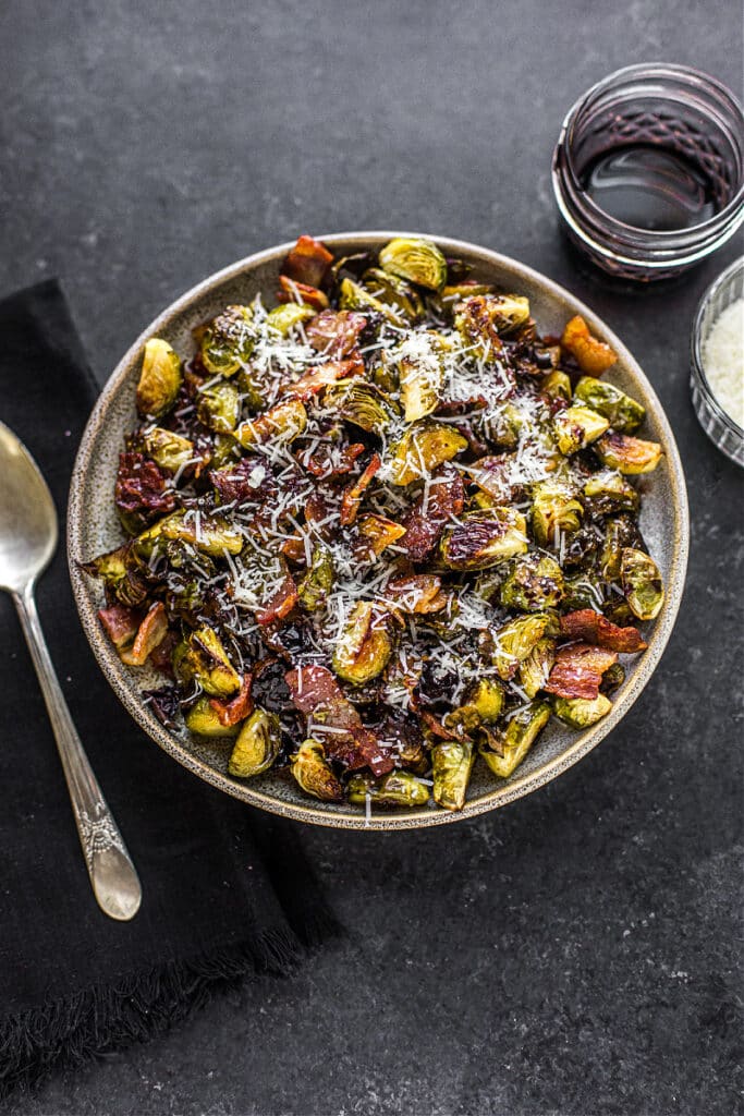 Crispy Brussels Sprouts with Balsamic Reduction