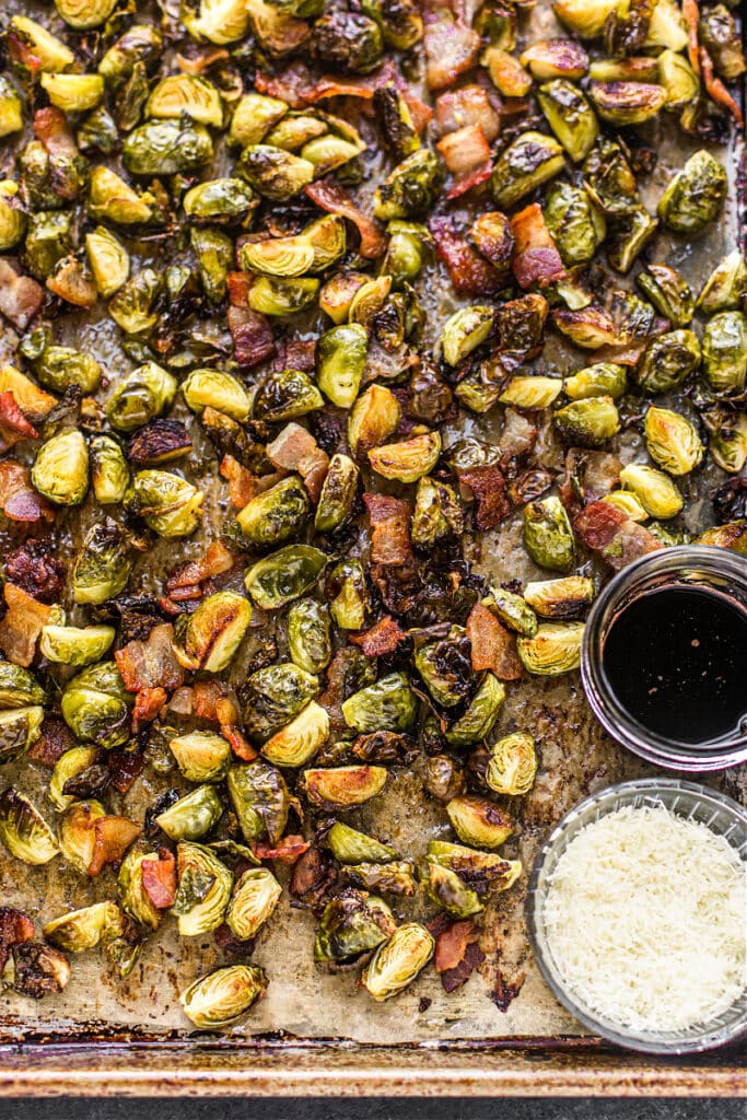Crispy Brussels Sprouts with Balsamic Reduction