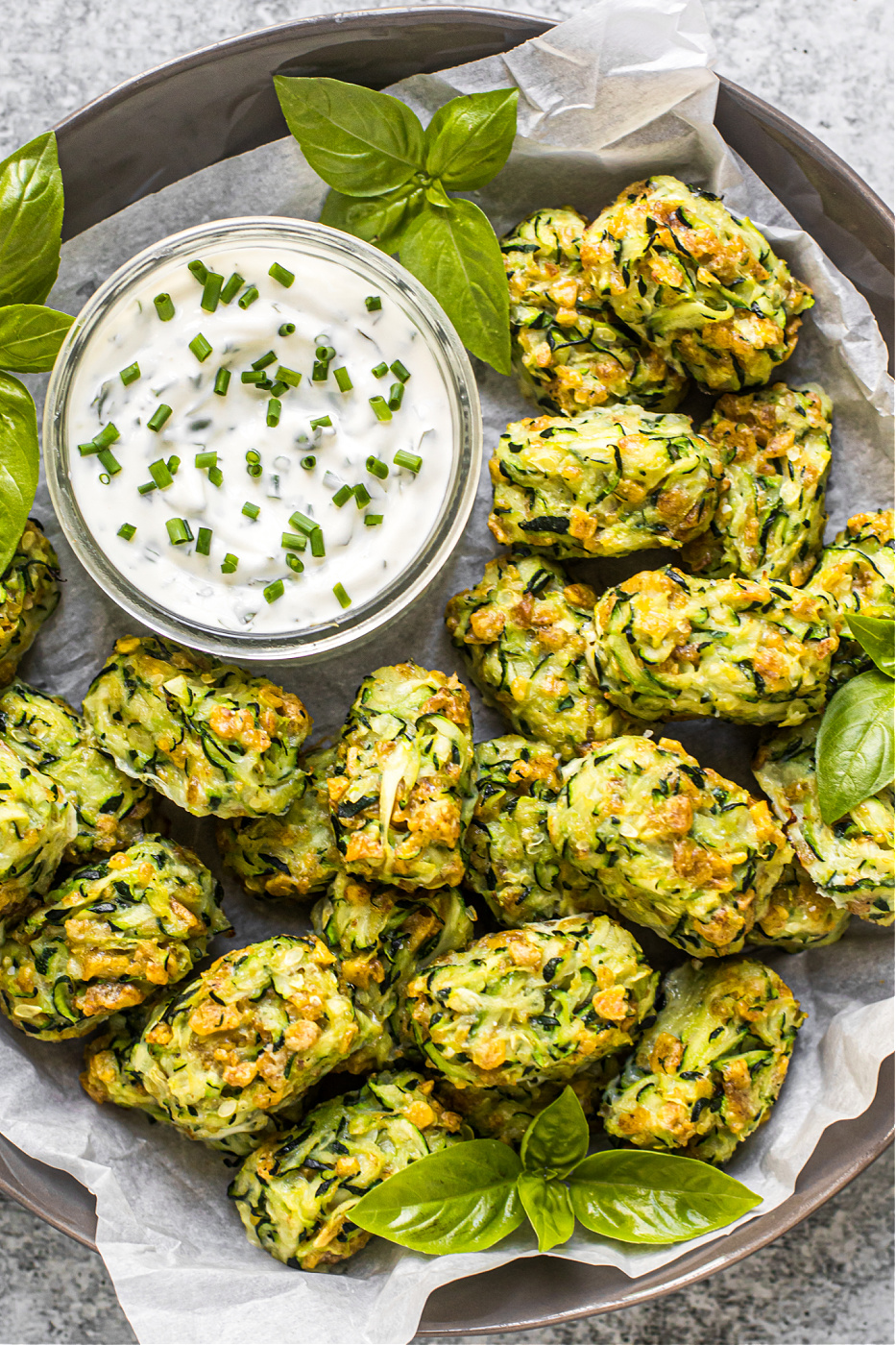 Zucchini Bites Recipe (Grain-Free) - Deliciously Organic