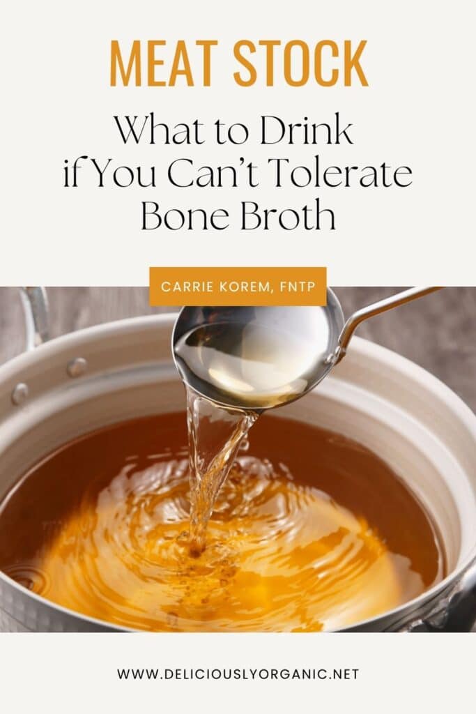 Meat Stock - What to Drink if You Can't Tolerate Bone Broth