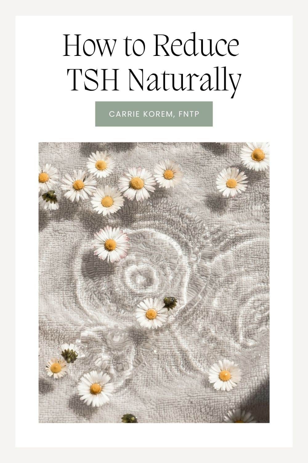 How to Reduce TSH Naturally