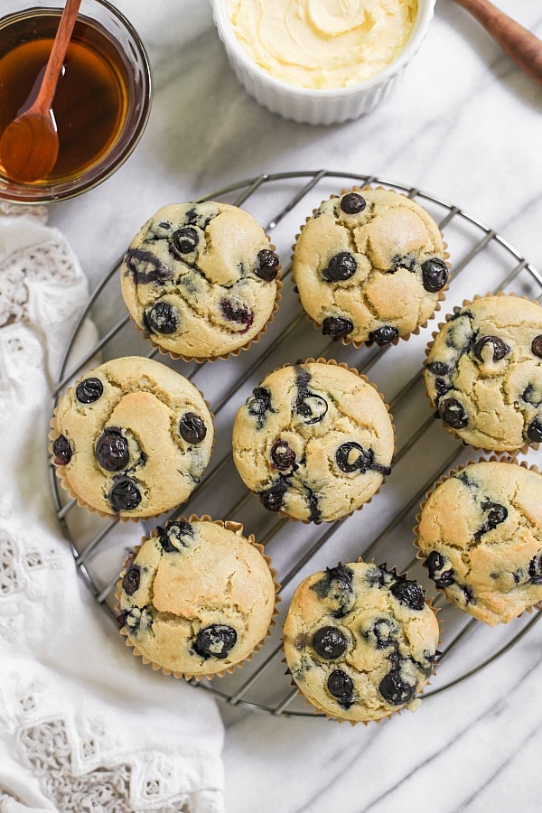 Easy Blender Blueberry Pancake Muffins (Paleo, Grain-Free) 
