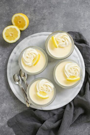 Lemon Cream Pots Recipe (Grain-Free, Egg-Free)