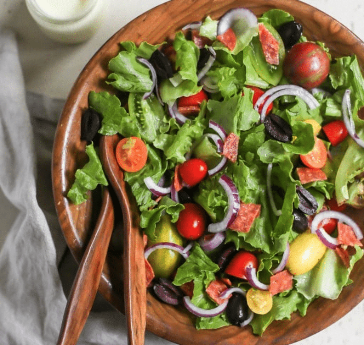Copycat Olive Garden Salad Recipe Grain Free Deliciously Organic
