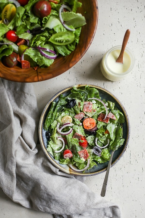 Olive Garden Salad with Copycat Dressing Recipe - The Cookie Rookie®