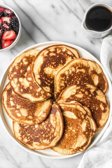 Easy Blender Pancakes (Grain-Free, Paleo) - Deliciously Organic ...