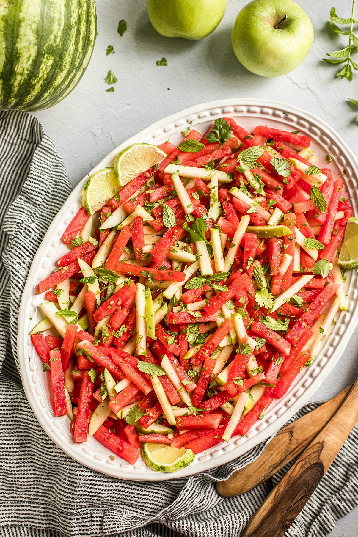 Watermelon and Apple Salad 