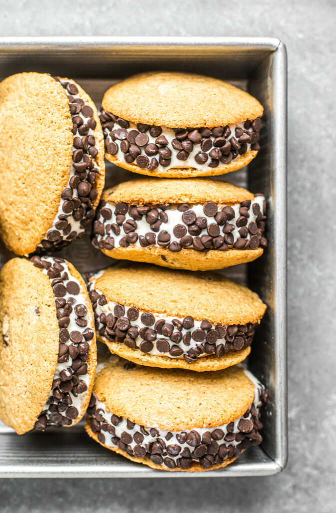 Grain-Free Chocolate Chip Cookie Ice Cream Sandwich