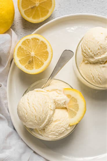 Creamy Lemon Ice Cream Recipe - Deliciously Organic