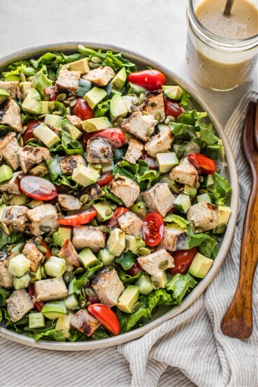 Honey Mustard Chicken Salad with Tomatoes and Avocado