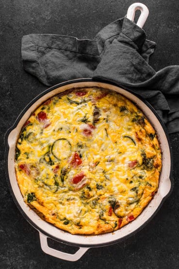 Summer Vegetable Frittata - Deliciously Organic - Carrie Korem, FNTP