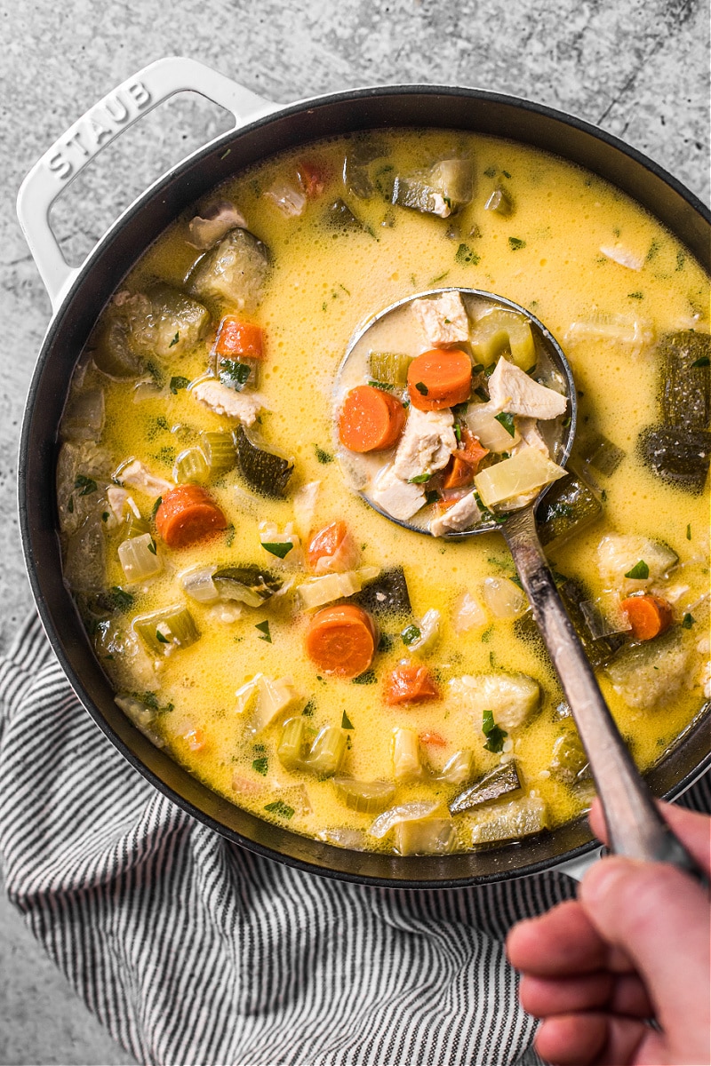 Lemon Chicken and Vegetable Soup