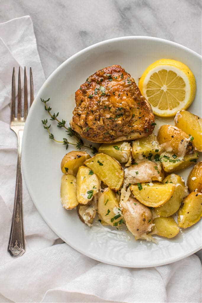 Skillet-Roasted Chicken with Lemon