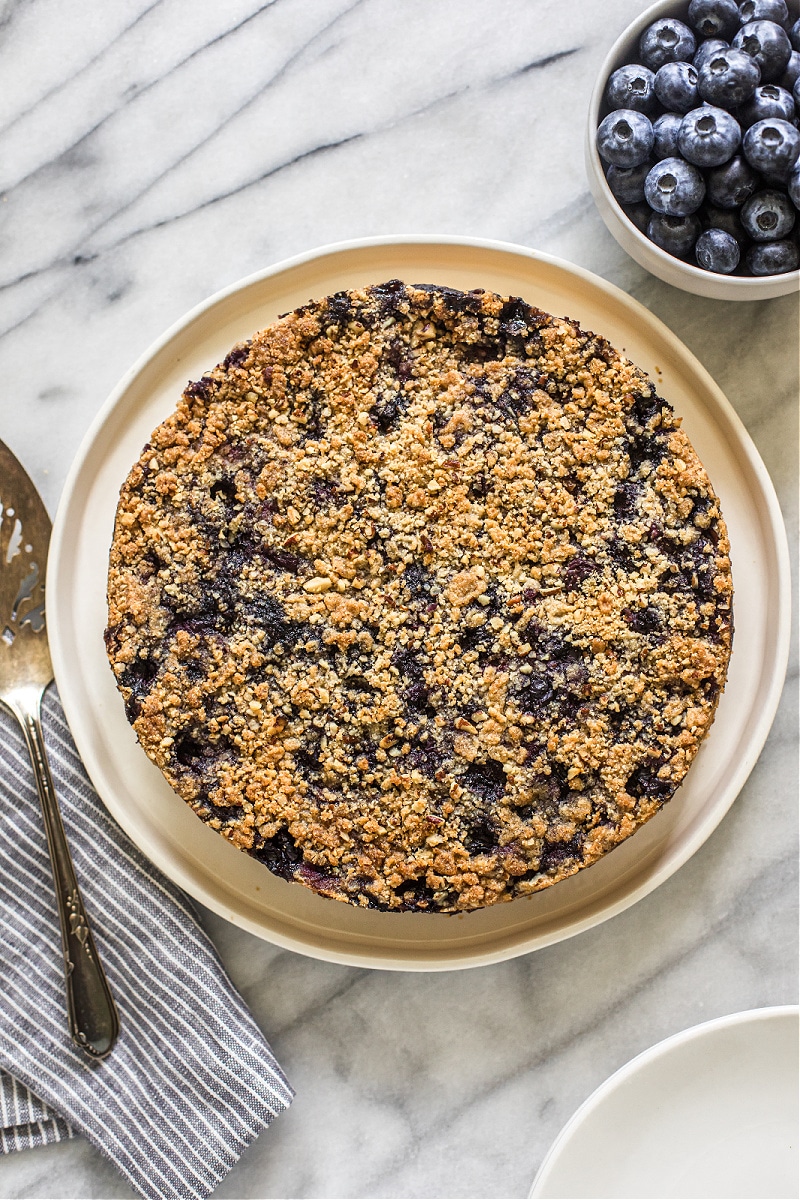 Blueberry Crumb Cake (grain-free, gluten-free)