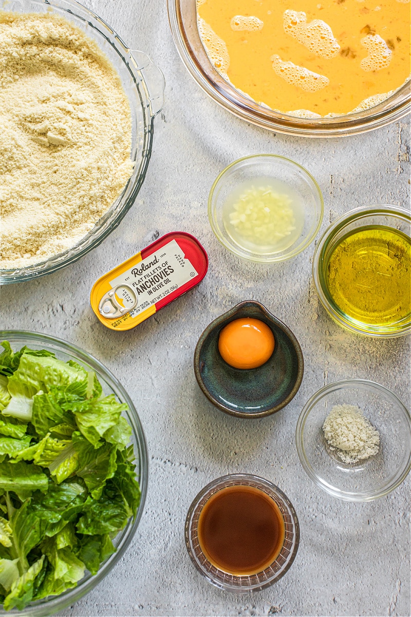 Caesar Salad Chicken Cutlets