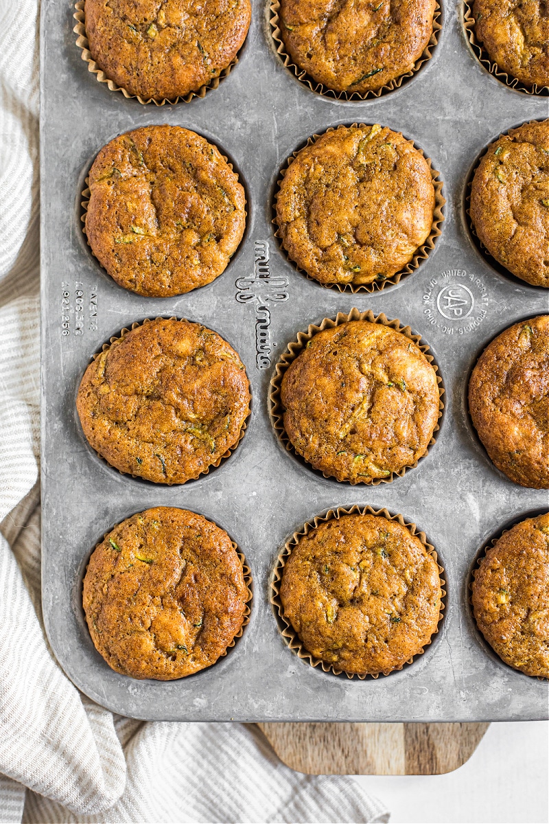 Pumpkin Zucchini Sourdough Muffins 