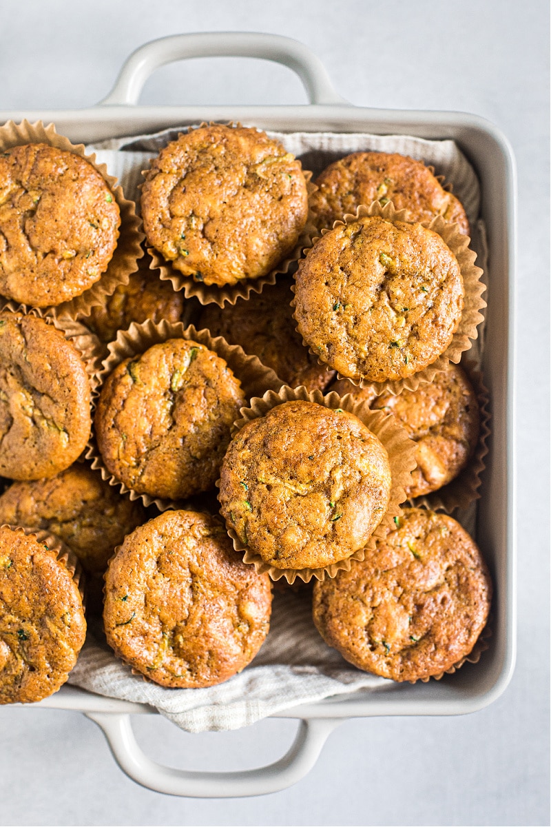 Pumpkin Zucchini Sourdough Muffins 
