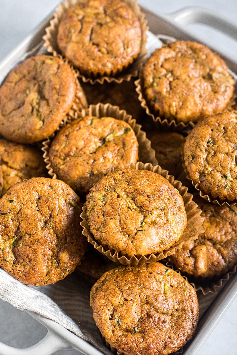 Pumpkin Zucchini Sourdough Muffins 