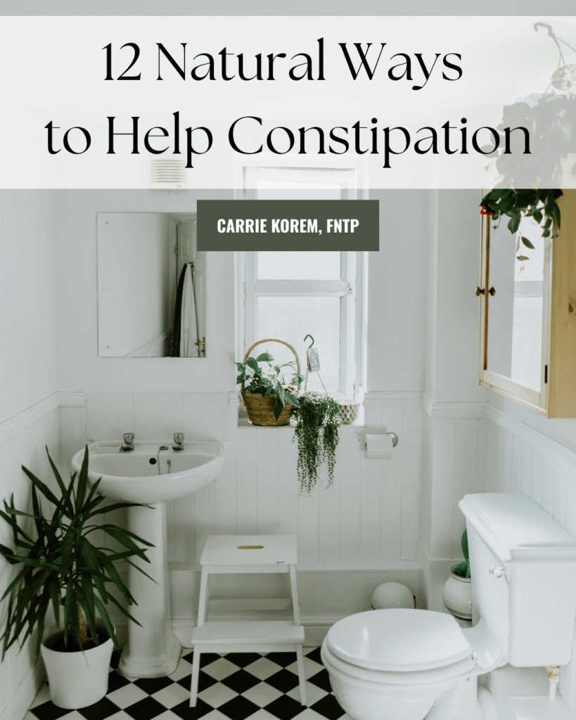Natural Ways to Help Constipation
