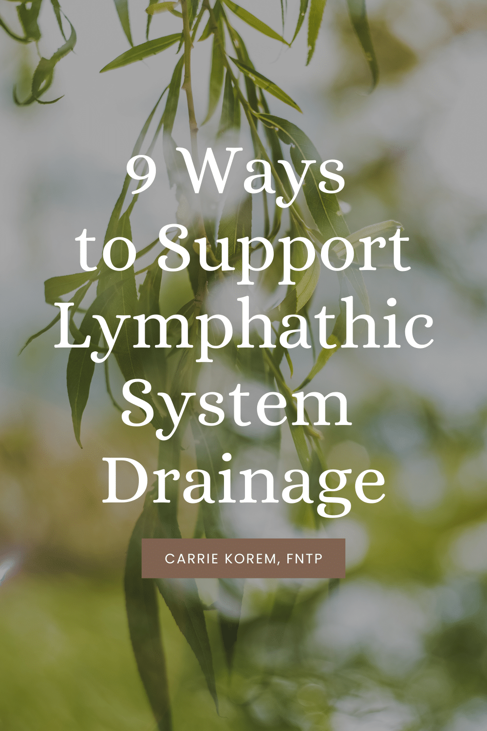 9 ways to Support Lymphatic System Drainage 