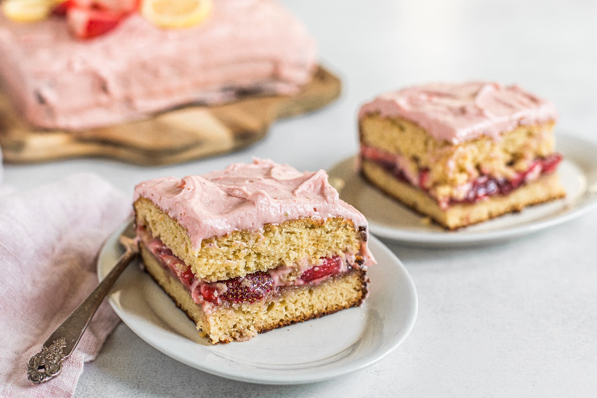 Strawberry Lemonade Cake (Gluten-Free)