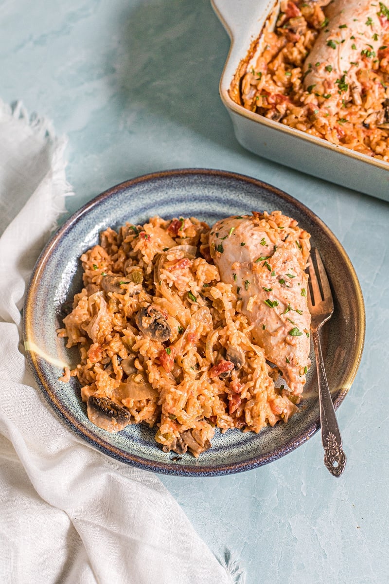Baked Chicken and Rice Casserole