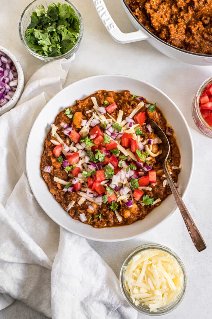Chili with Beans Recipe (gluten-free)